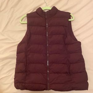 Brandy: Dip. Plum Colored Vest Size Medium